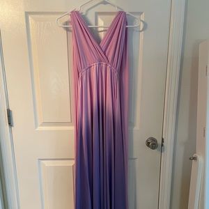 Pink and purple convertible maxi dress - very versatile!